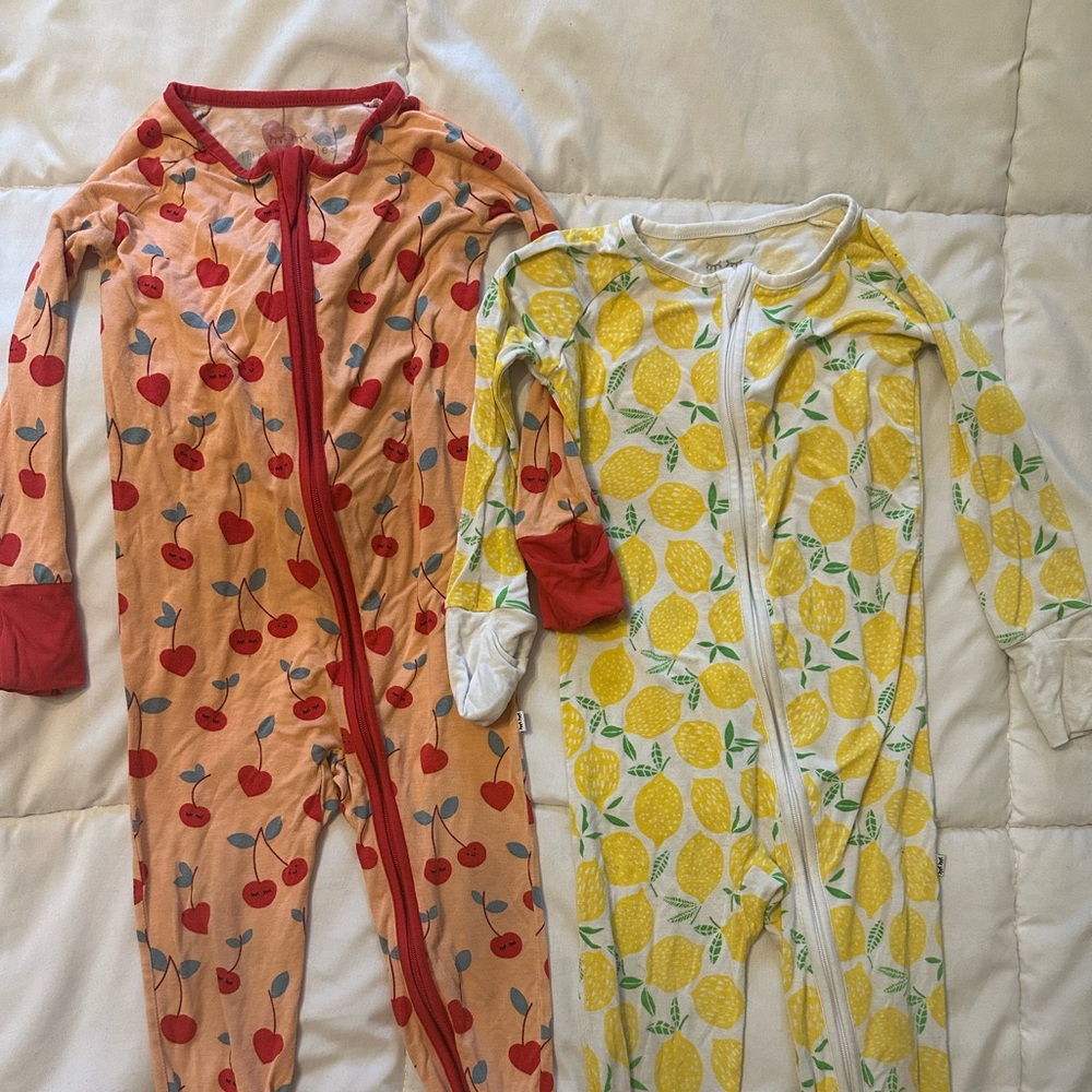 Little Sleepies Cherry On Top and Lemons Bamboo Pajamas